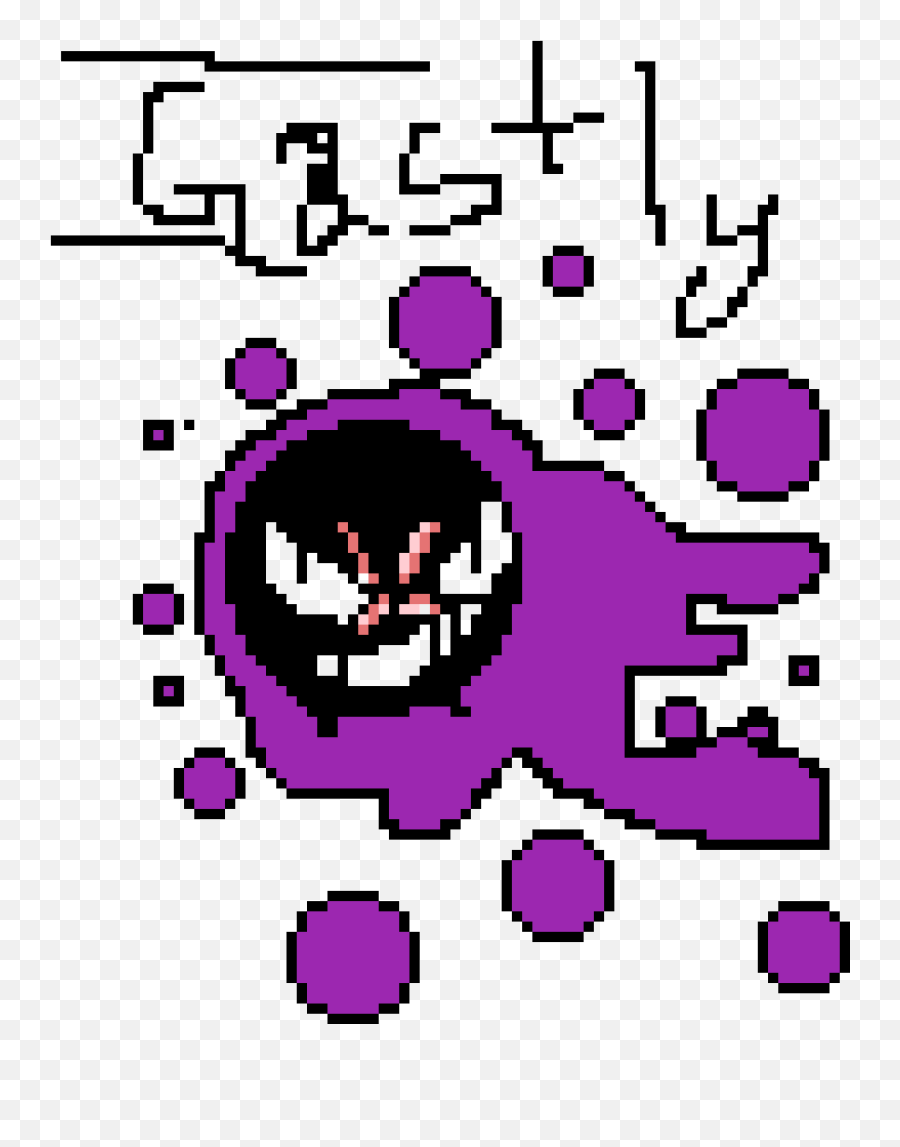 Pixilart - Gastly By Yaboiguzma Circle Png,Gastly Png
