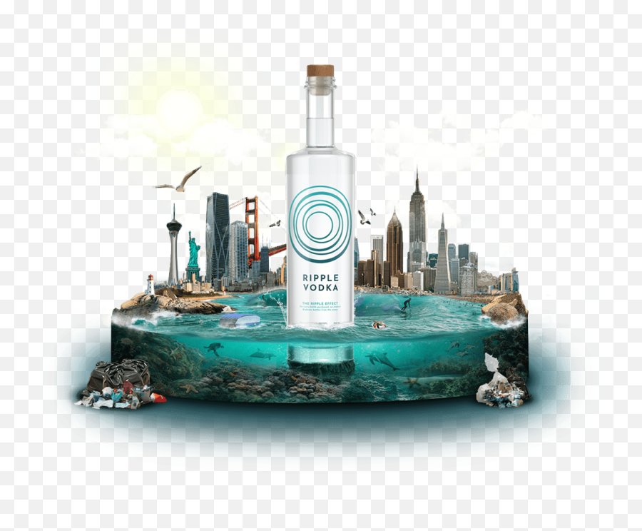 Ripple Vodka U2013 Drinktoahigherpurpose - Blue Lagoon Png,Vodka Transparent