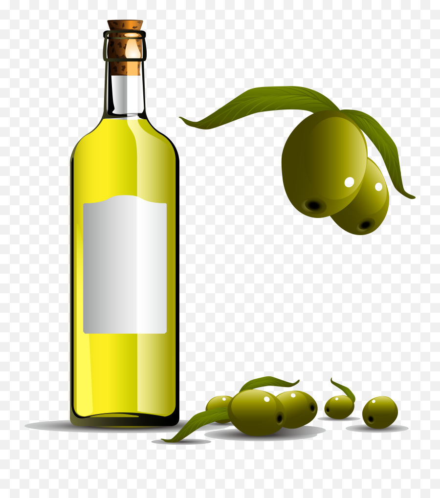 Olive Oil Clipart Cooking Bottle - Olive Oil Bottle Vector Png,Olive Oil Png