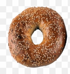 Whole Wheat Sesame Bagels - Whole Wheat Sesame Bagel Png,Bagel Transparent