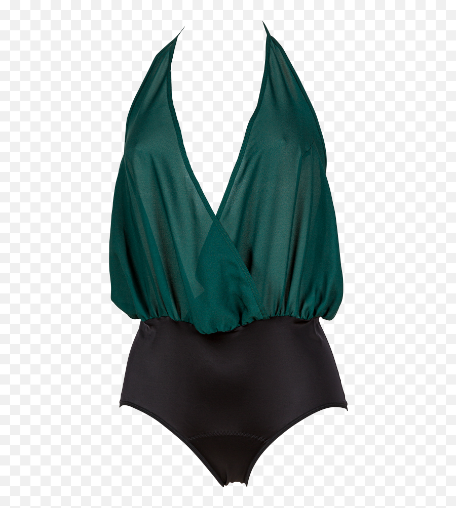 Silk Green Playsuit Judith Lingerie - Halterneck Png,Lingerie Png