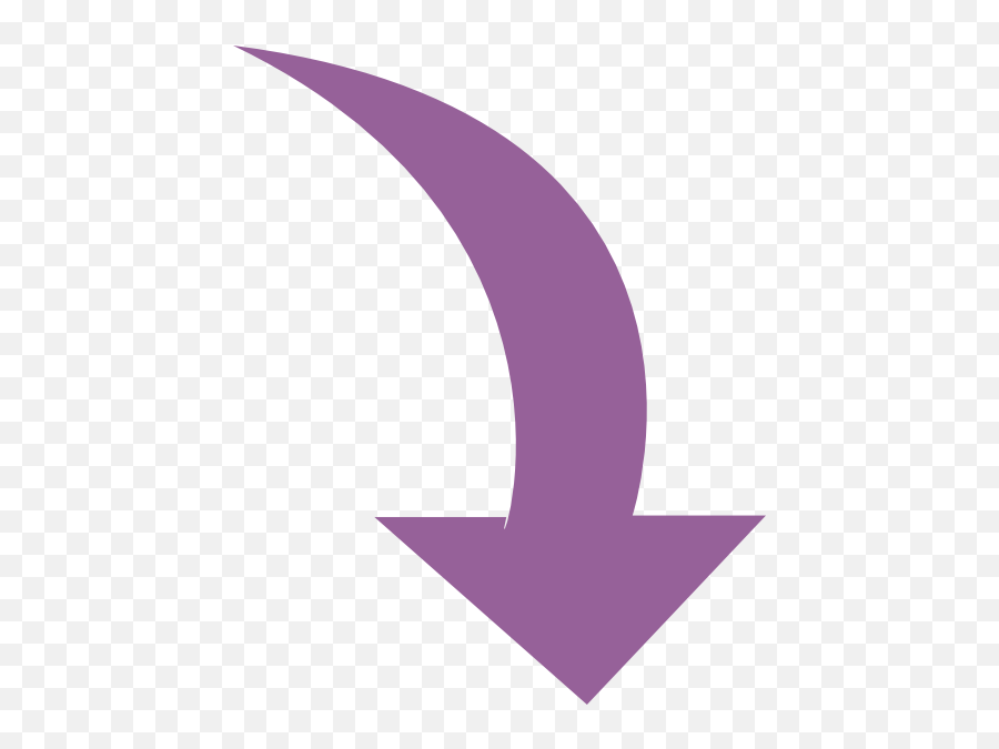 Purple Curved Arrow Png - Purple Arrow Png,Curved Arrows Png