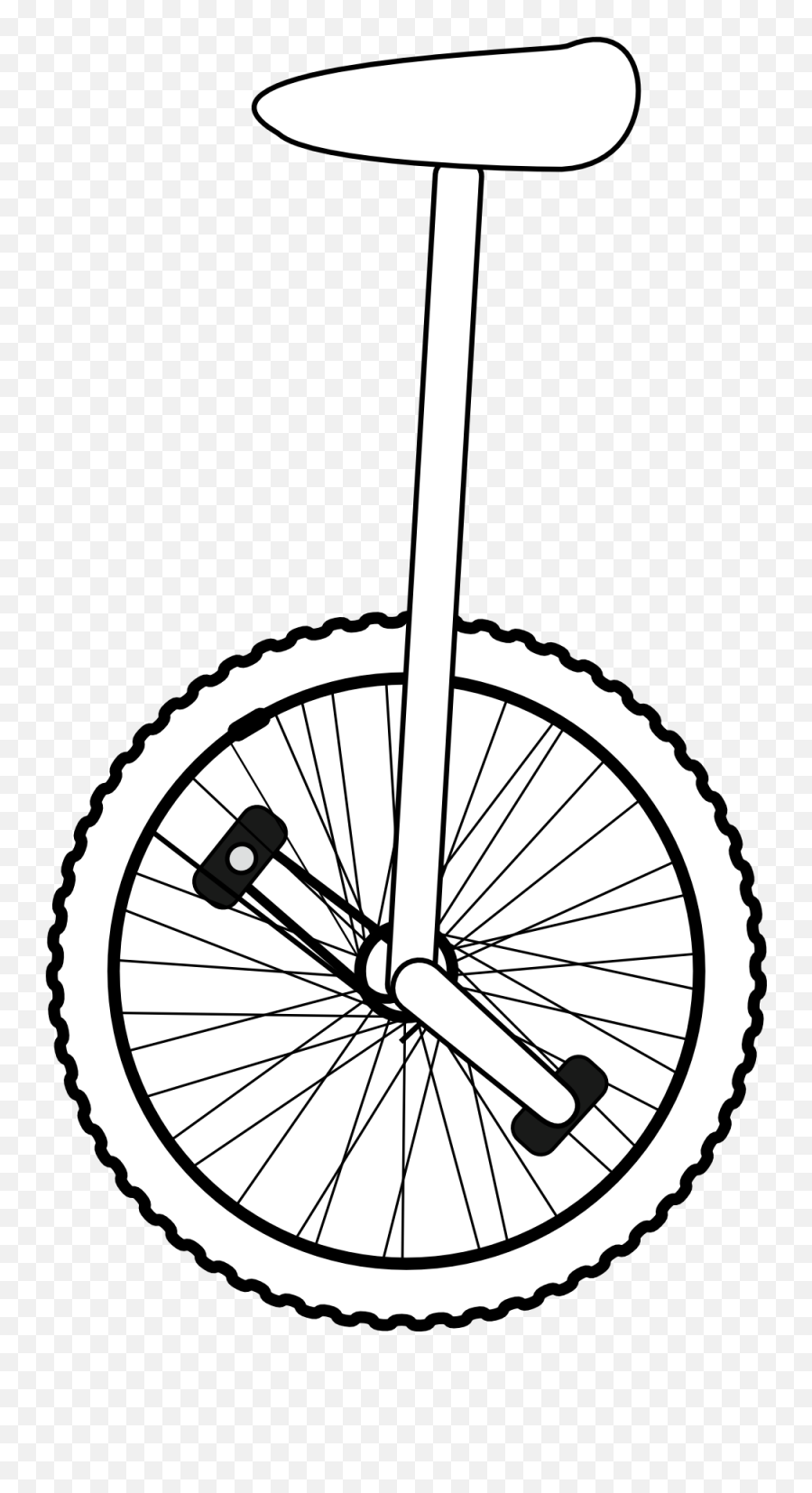 Unicycle Png 231 - Unicycle Clipart Black And White,Unicycle Png