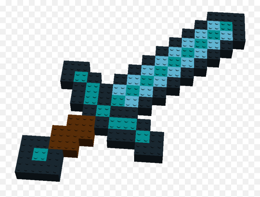 Download Png Minecraft Sword U0026 Gif Base - Lego Minecraft Diamond Sword,Minecraft Diamond Sword Transparent