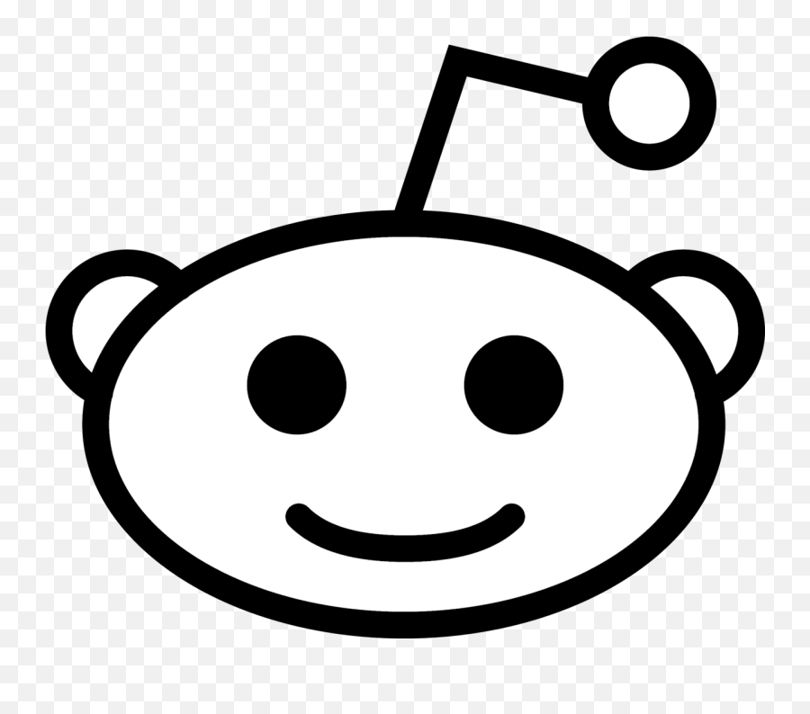 Reddit Icon Logo Black And White - Reddit Icon Png Black,Reddit Icon Name