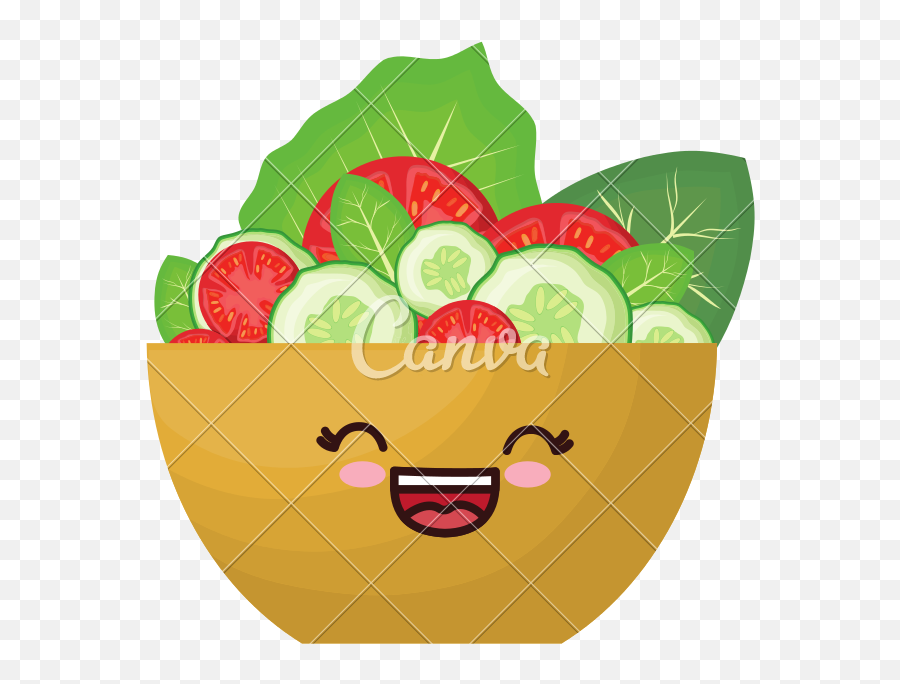 Kawaii Salad Bowl Icon - Salad Bowl Cartoon 800x800 Png Superfood,Transparent Salad Icon
