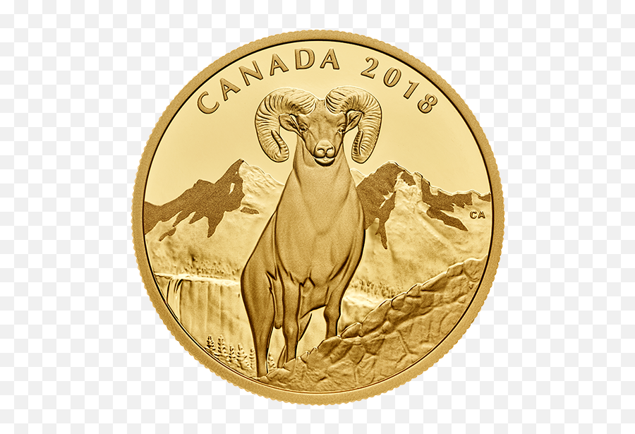 99999 1 Oz Pure Gold Coin - Bighorn Sheep Mintage 400 Bighorn Sheep Png,9s Icon
