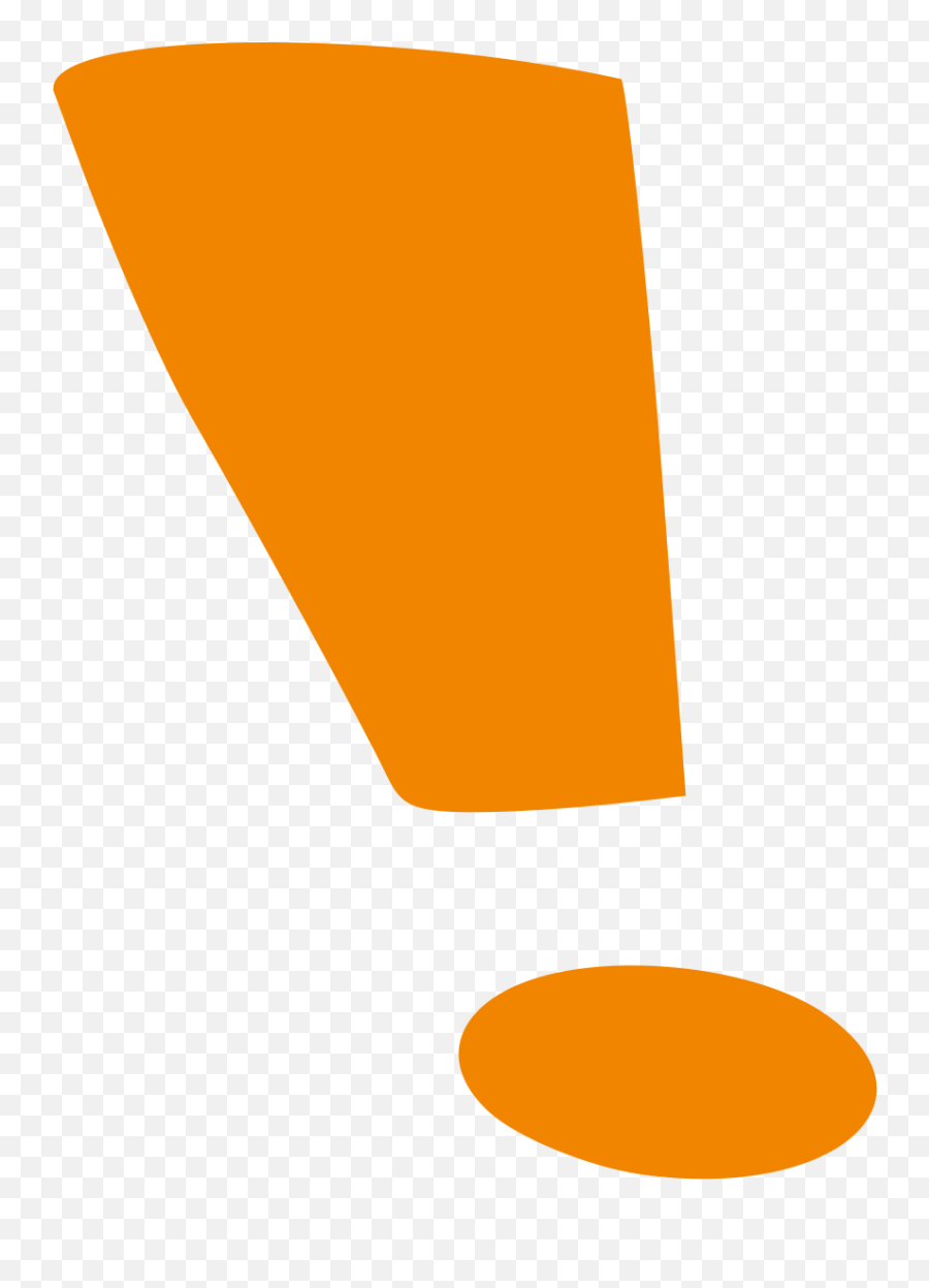 Orange Exclamation Mark - Clipart Orange Exclamation Mark Png,Exclaimation Icon