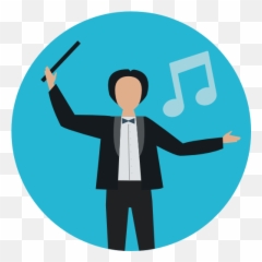 Orchestra Music And Multimedia Director Profession - Orchestra Icon Png,Director Icon