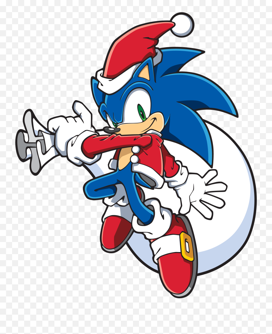 Sonic Channel Xmas - Sonic The Hedgehog Cartoon Png,Sonic The Hedgehog Transparent