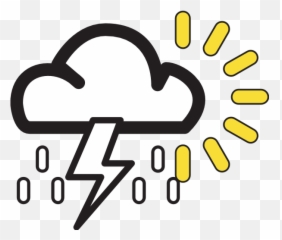 Sunny With Possible Showers Weather Symb Logo Download - Showers Weather Symbol png