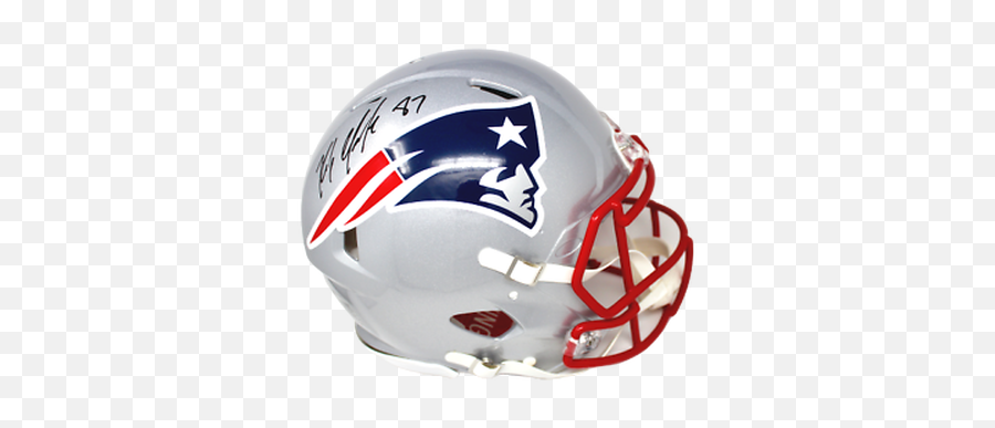 Rob Gronkowski New England Patriots Autographed Blaze Full - New England Patriots Png,Riddell Speed Icon Helmet