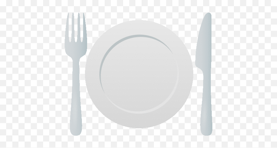Fork And Knife With Plate Food Sticker - Fork And Knife With Plate Fork And Knife Gif Png,Fork Knife Spoon Icon