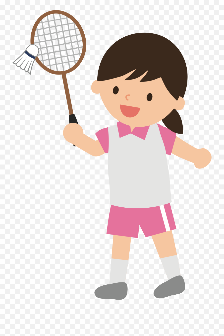 Badminton Squash Racket Transparent - Girl Playing Badminton Clipart ...