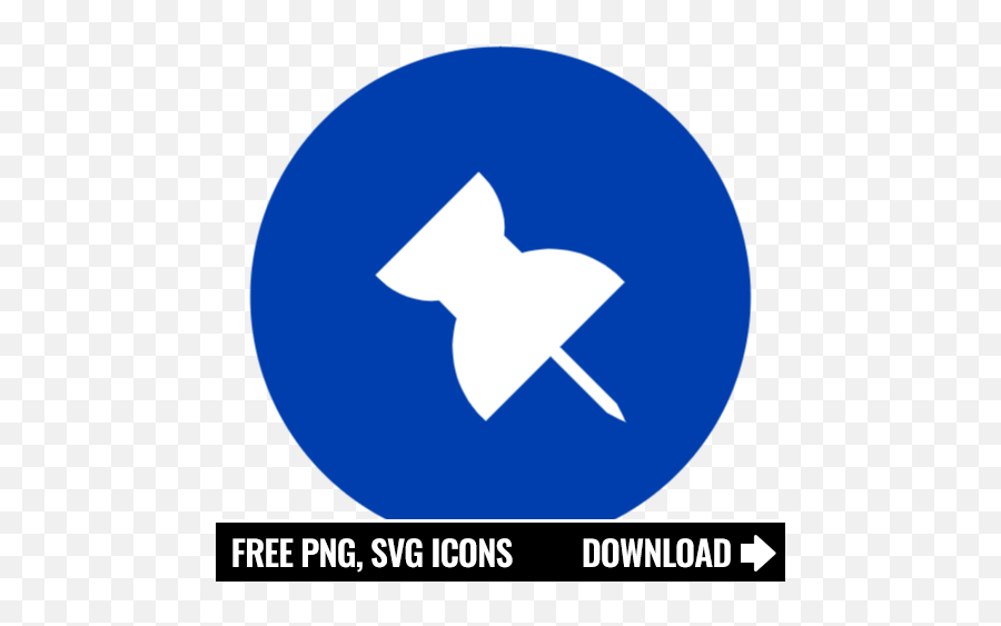 Free Blue Push Pin Icon Symbol Png Svg Download - Failed Icon,Icon Pins