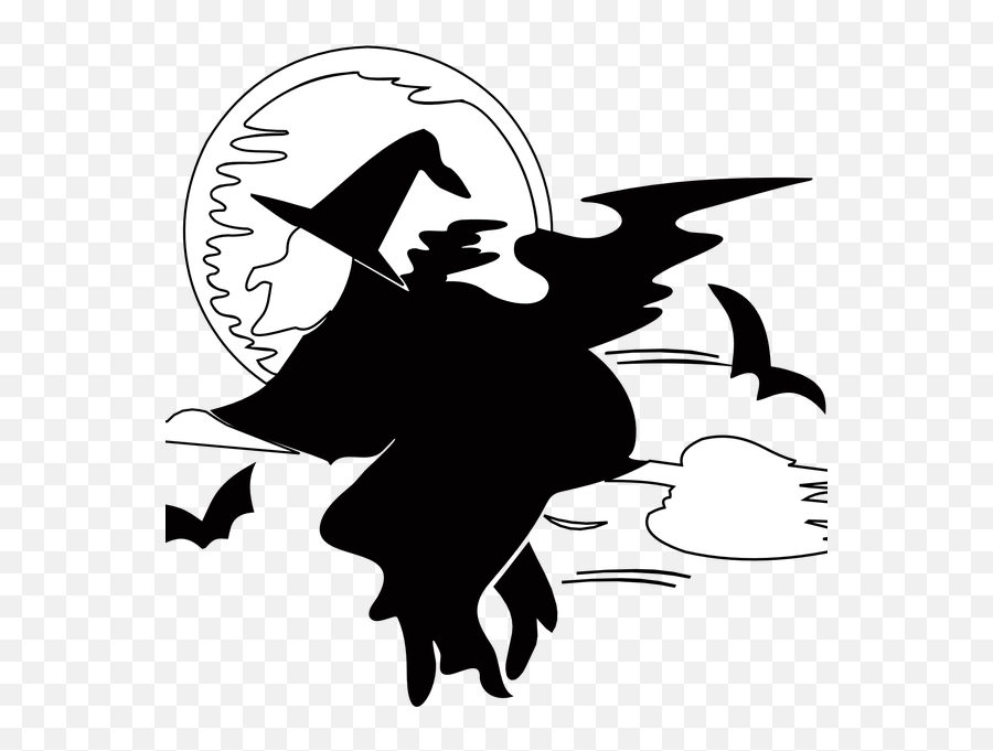 Harvest Moon Clipart Haloween - Witch Clip Art Transparent Logo Sticker Batman Cartoon Png,Harvest Moon Icon
