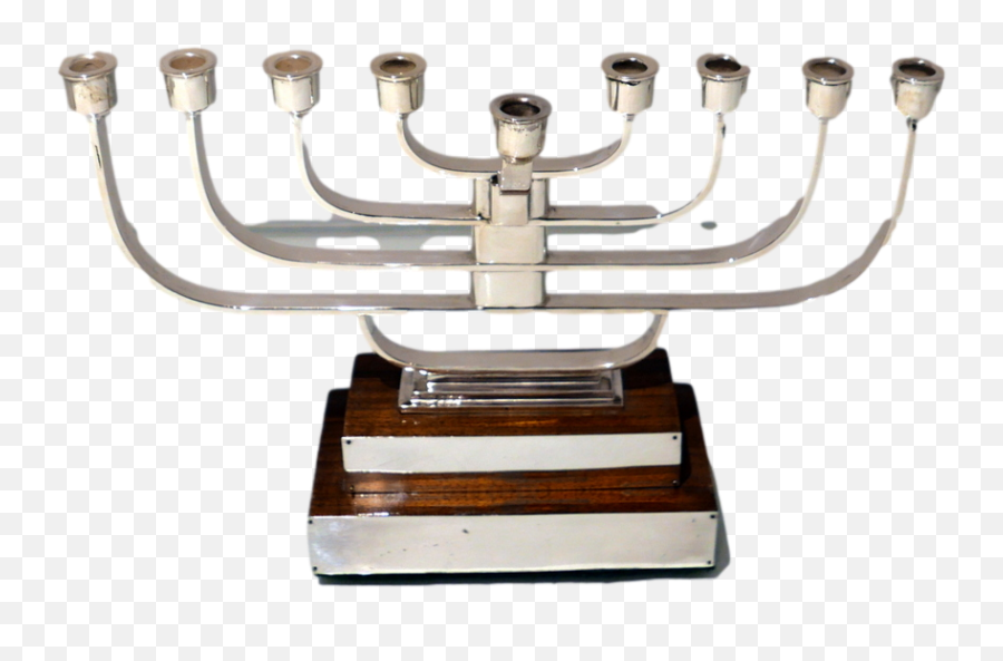 Mid 20th Century Modern Sterling Silver Menorah Sheffield - Menorah Png,Gold Menorah Icon