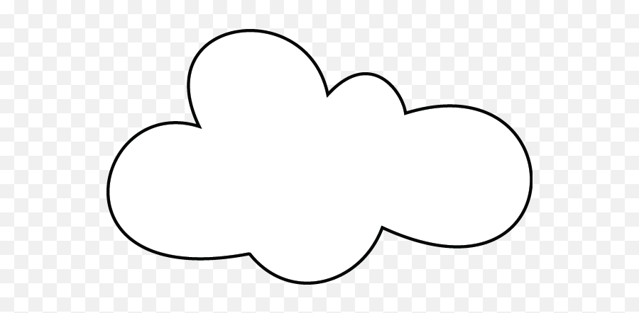 Cloud 153 Nature U2013 Printable Coloring Pages - Heart Png,Cloud Drawing Png