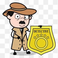 Free Cartoon Characters - Vector Png Agent Cartoon Detective,Detective Png