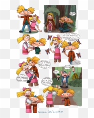 Download Hey Arnold And Helga - Hey Arnold Fan Art Png,Hey Arnold Png