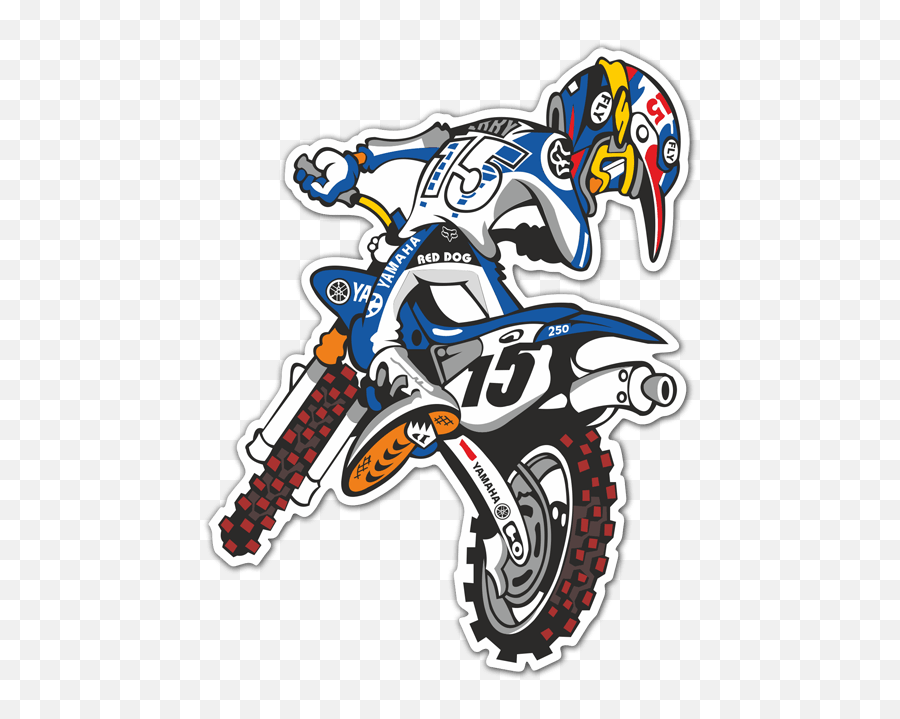 Car U0026 Motorbike Stickers - De Motocross Em Desenho Motocross Png,Motocross Png