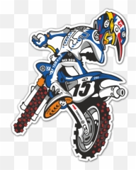 Car U0026 Motorbike Stickers - De Motocross Em Desenho Motocross Png,Motocross Png