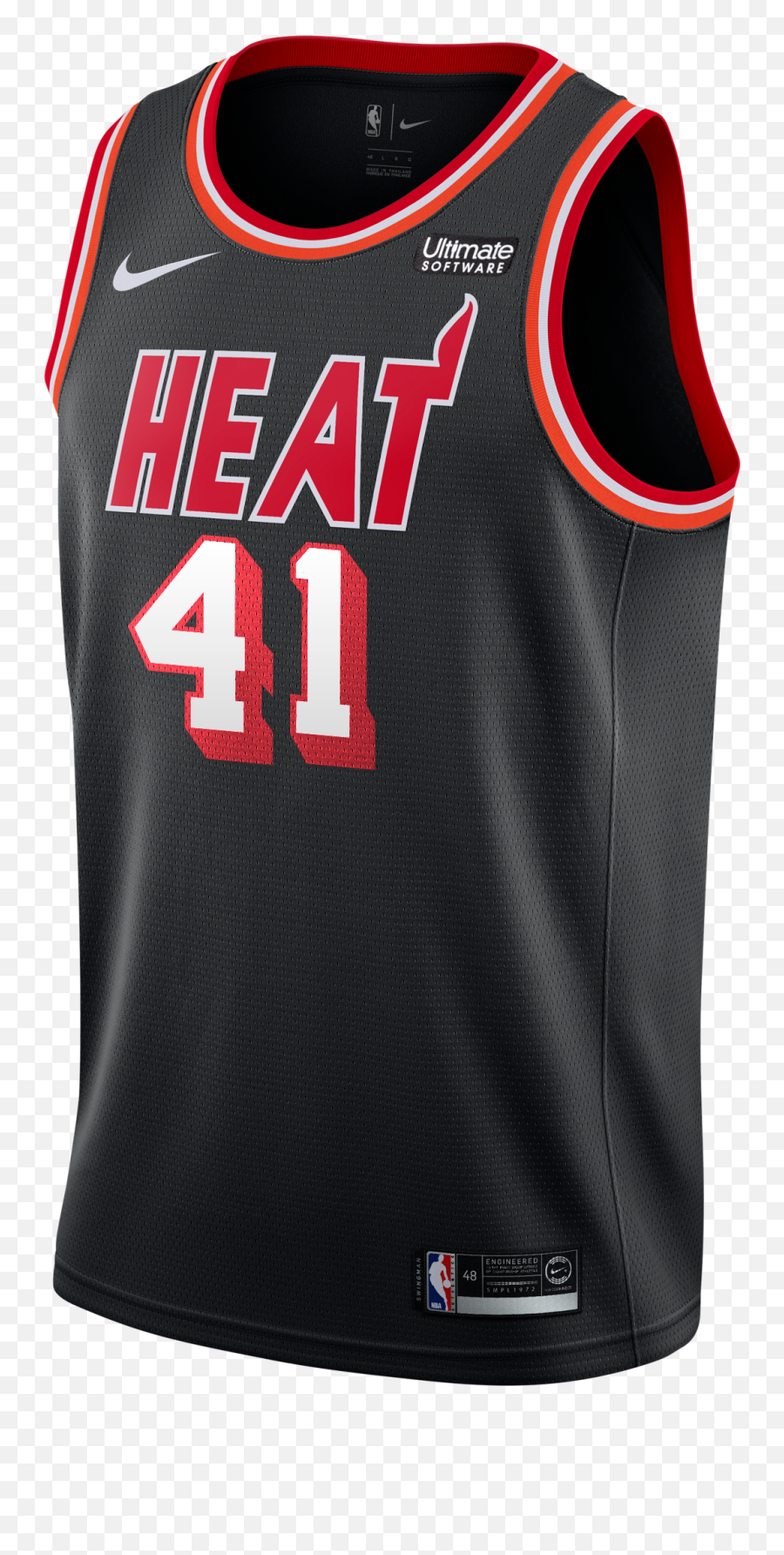 Download Hd Glen Rice Nike Miami Heat Classic Edition Jersey - Miami Heat Classic Jersey Png,Miami Heat Logo Png