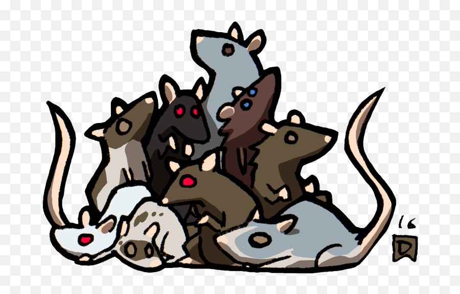 Swarm Of Rats - Swarm Of Rats Dnd Clipart Full Size Dnd 5e Swarm Of Rats Png,Rats Png