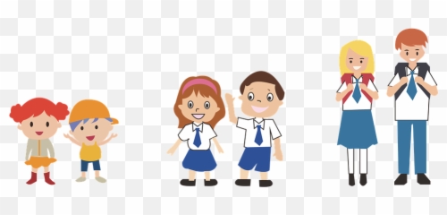 High School Student Clipart Png 1 - Anak Sekolah Vektor,Student Clipart Png