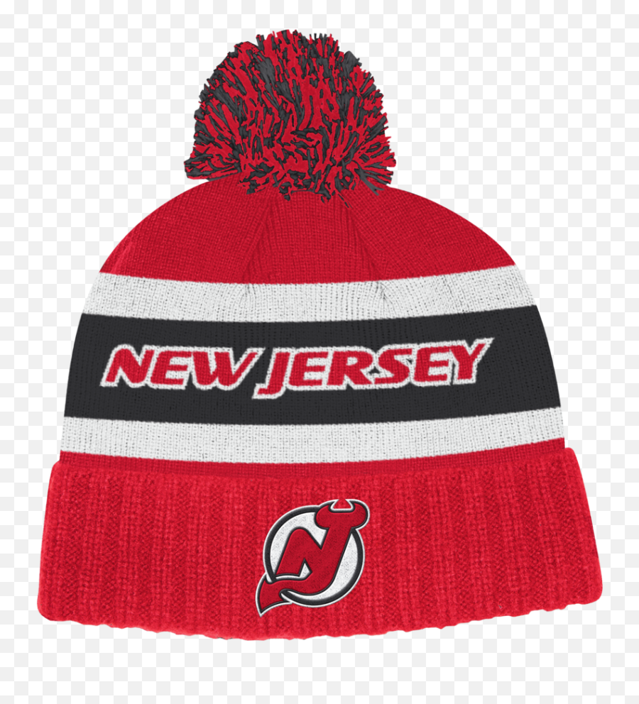 Adidas Nhl Culture Cuffed Knit Pom New Jersey Devils S19 Pipo - New Jersey Devils Png,New Jersey Devils Logo Png