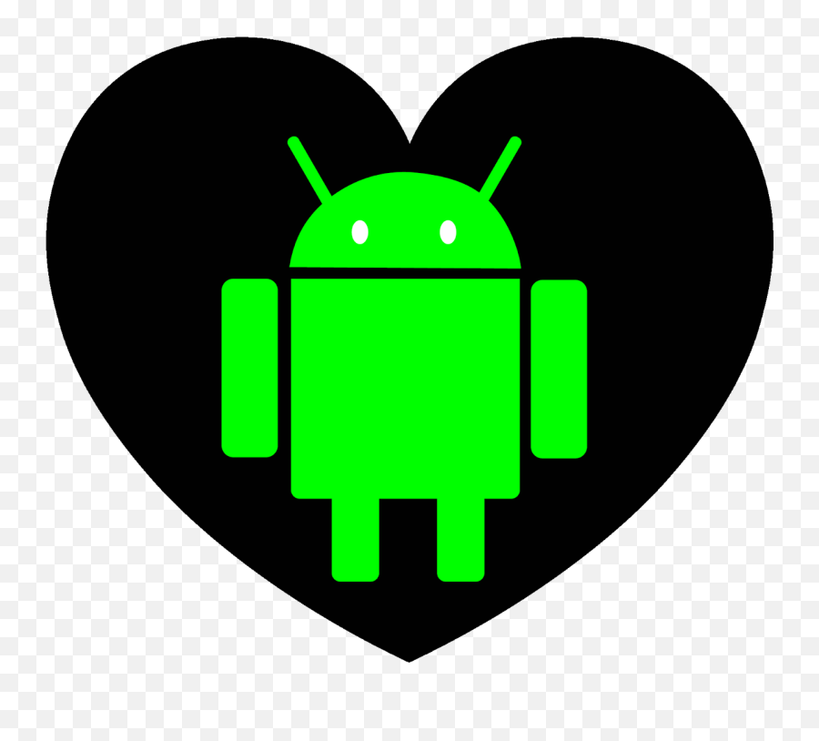 Graphics And Fiction Black Love Android Clipart Png - Android,Love Clipart Png