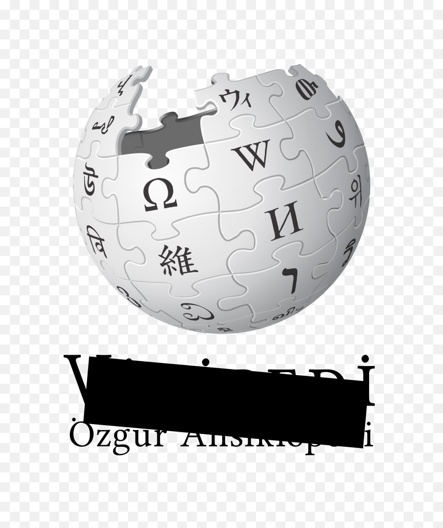 Wikipedia Logo With A Censor Bar - Wikipedia Logo Png,Censor Png