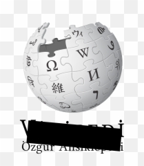 Wikipedia Logo With A Censor Bar - Wikipedia Logo Png,Censor Png