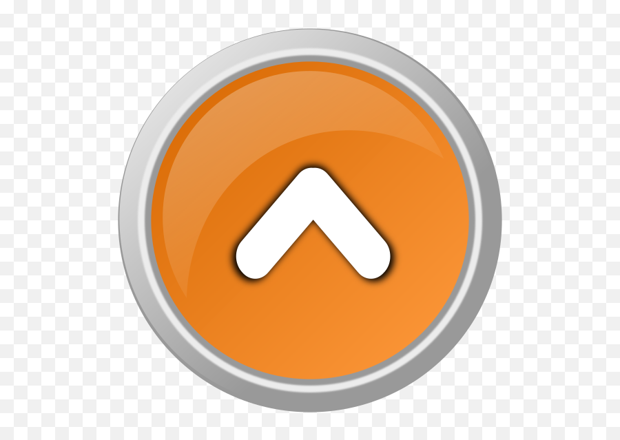 Orange Arrow Up Button Clip Art - Vector Clip Circle Png,Orange Arrow Png