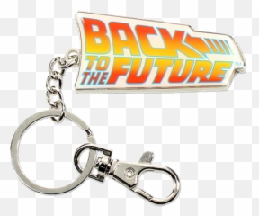 Back To The Future Movie Logo Keychain - png