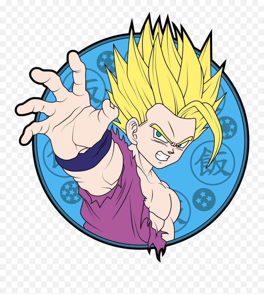 Ss2 Gohan - 2 Hard Enamel Pin Preorder Png,Gohan Png