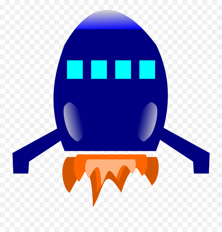 Rocket Blue Fire - Free Vector Graphic On Pixabay Clipart Grafica Vettoriale Propulsione Png,Blue Fire Transparent