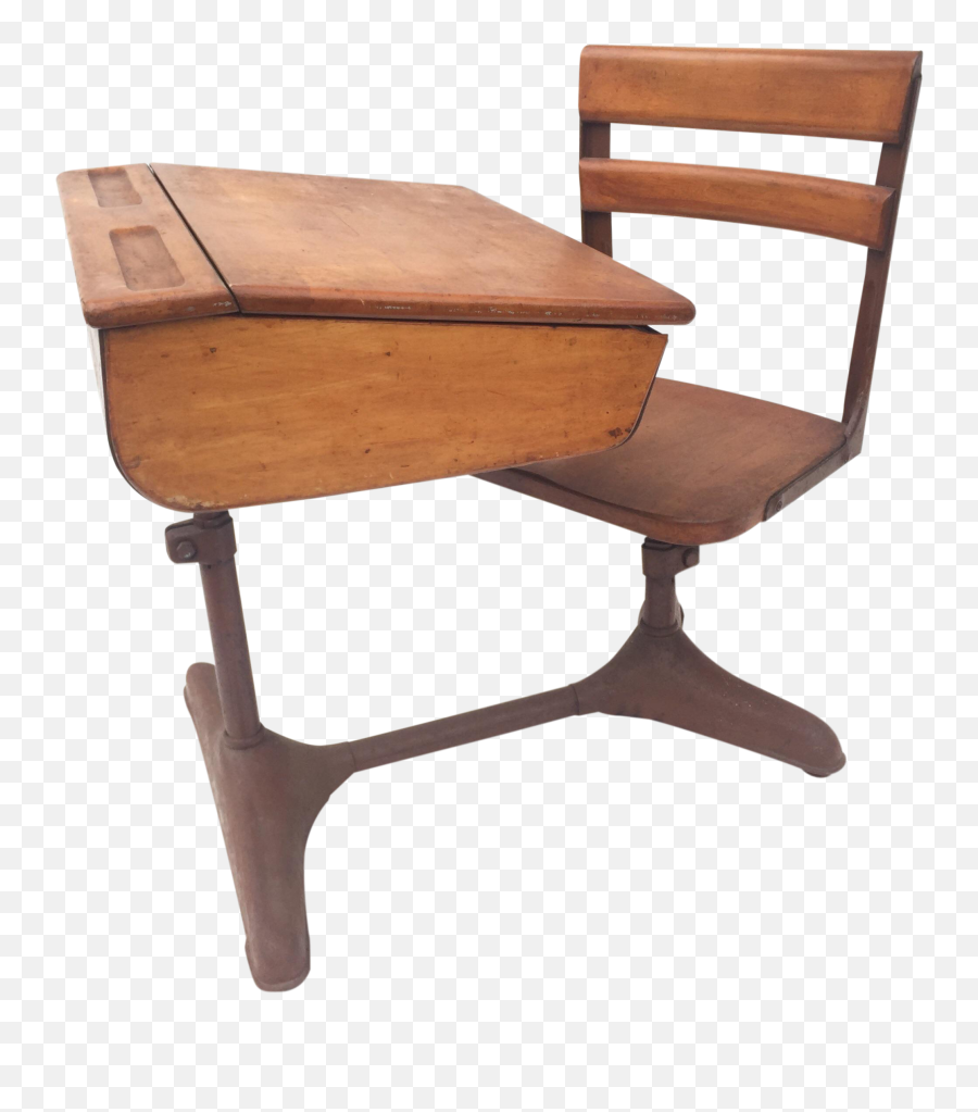 Vintage Mid - Chair Png,School Desk Png