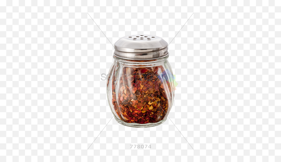 Stock Photo Of Glass Shaker Crushed Red Pepper Isolated - Lid Png,Salt Shaker Transparent Background
