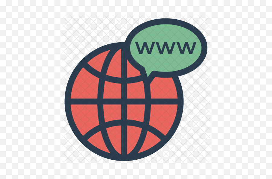 Web Browser Icon Of Colored Outline - Globe With Meridians Emoji Png,Web Browser Png