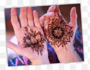 Lotus Henna Mandala - Mehndi Designs Traditional Henna Body Art Png,Henna Png