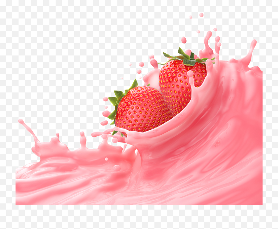 Strawberry Milk Png Hd Image Free Download - Strawberry Milk Splash Png,Strawberry Transparent Background