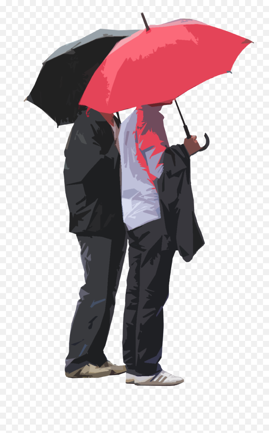 Png People With Umbrellas U0026 Free Umbrellaspng - People In Rain Png,Umbrella Transparent Background