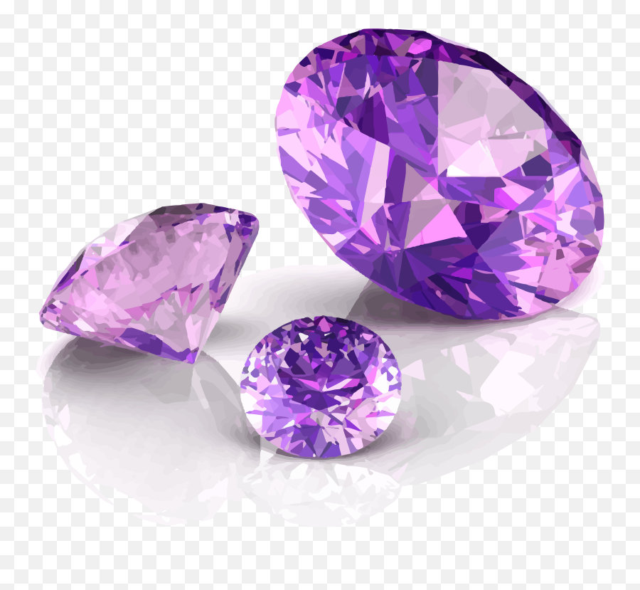 Purple Diamond Diagram Vector Amethyst - Purple Diamond Gemstone Png,Purple Diamond Png