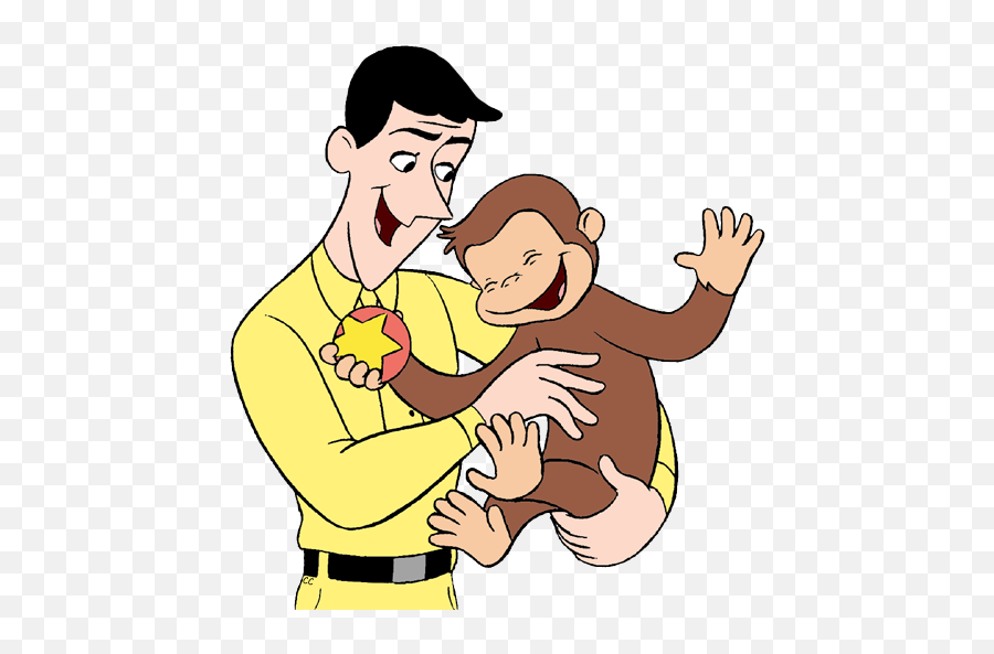 Curious George Clip Art - Man In The Yellow Hat And Curious George Png,Curious George Png