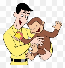 Curious George Clip Art - Man In The Yellow Hat And Curious George Png,Curious George Png