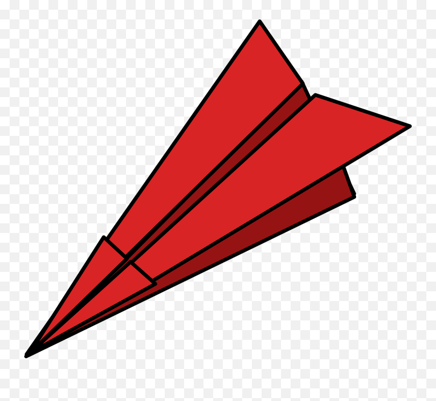 Paper Plane Folded Dart - Free Vector Graphic On Pixabay Clipart Paper Airplanes Png,Airplane Clipart Transparent Background