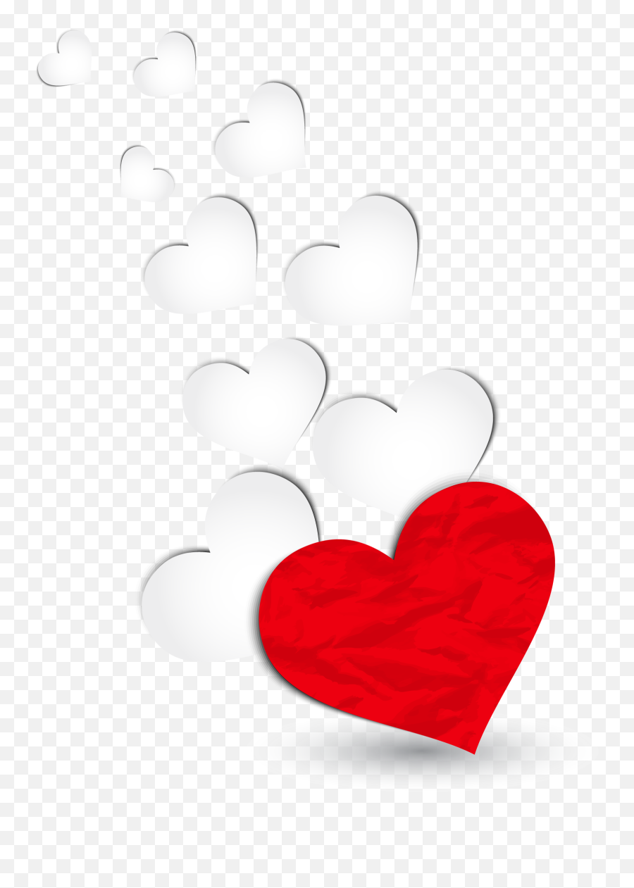 White Hearts Png Transparent - Girly,White Heart Png