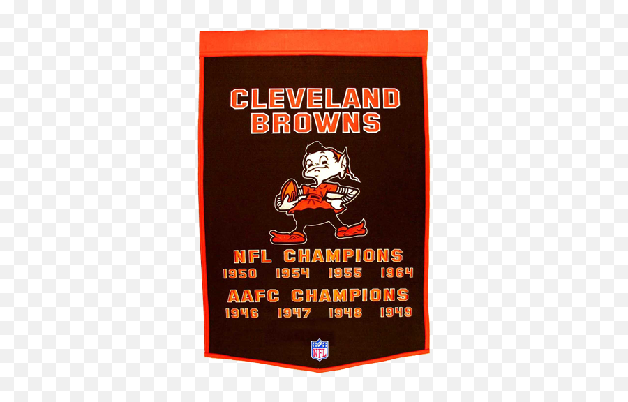 Cleveland Browns Super Bowl Championship Dynasty Banner - With Hanging Rod Cleveland Brown Super Bowl Png,Cleveland Browns Logo Png