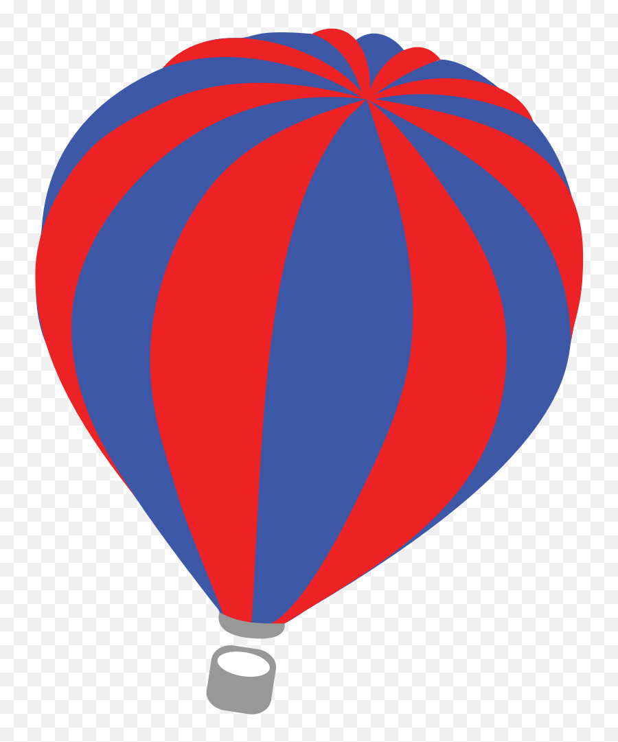 Red Blue Hot Air Balloon Transparent - Animated Hot Air Balloon Png,Hot Air Balloon Transparent